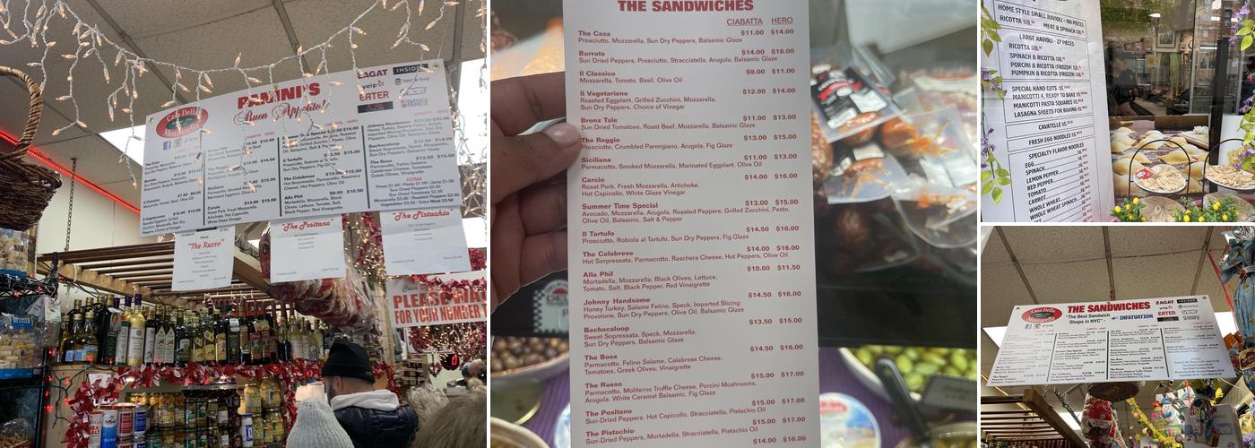 Casa Della Mozzarella Menu