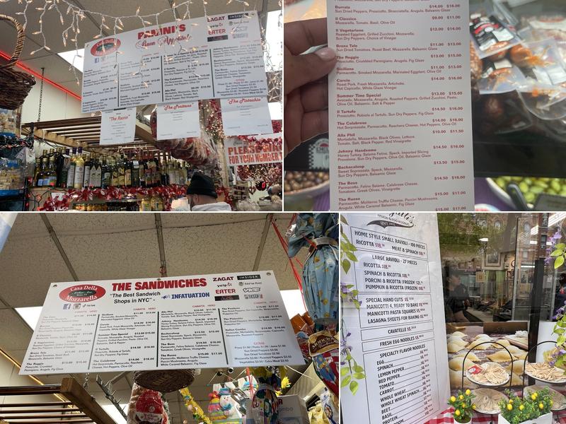 Casa Della Mozzarella Menu