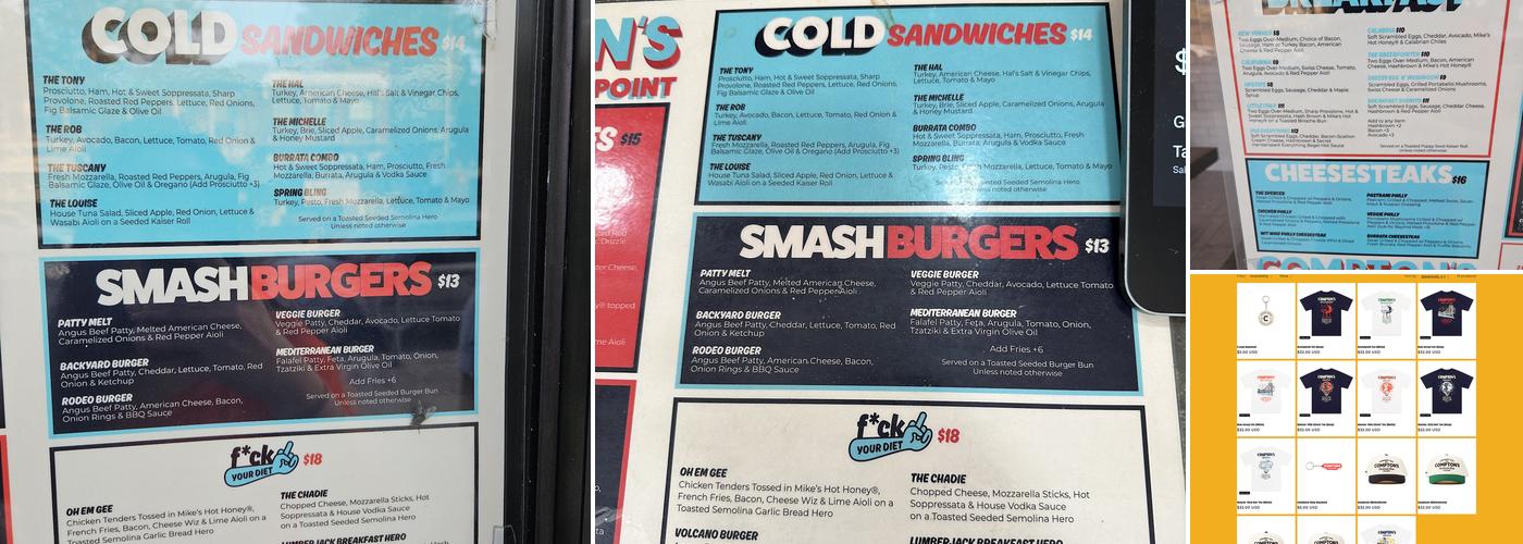 COMPTON'S Menu