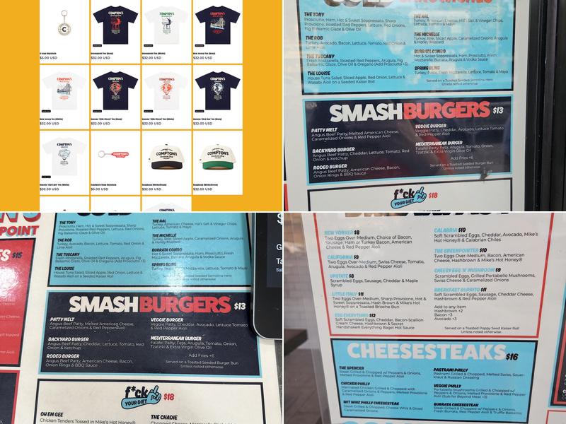 COMPTON'S Menu