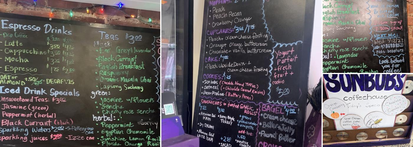 Sonbobs Menu