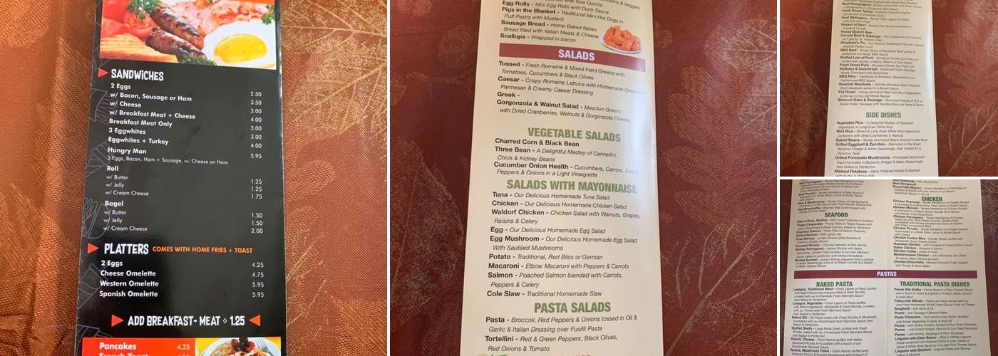 Marathon Food Shop Menu