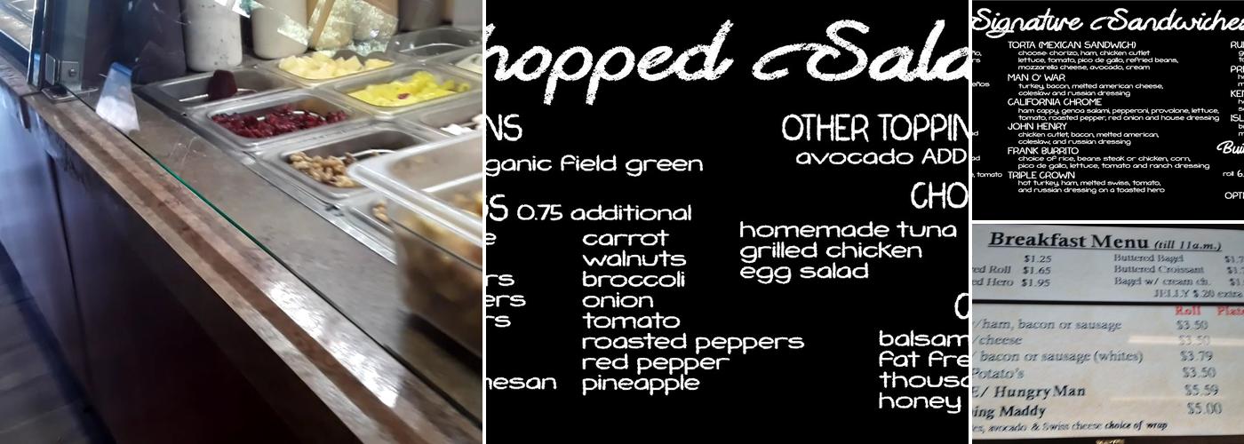 Talk of the Town Menu