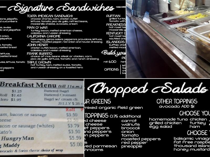 Talk of the Town Menu