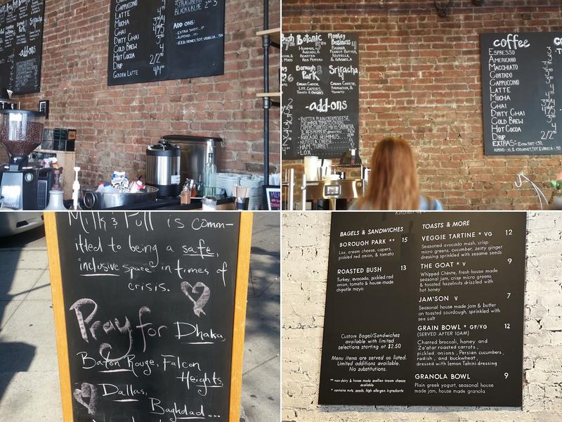 Milk & Pull Menu