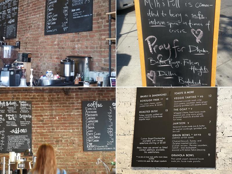 Milk & Pull Menu