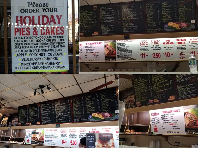 Manor Delicatessen Menu