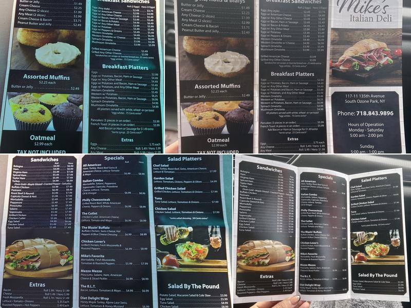 Mike's Italian Deli Menu