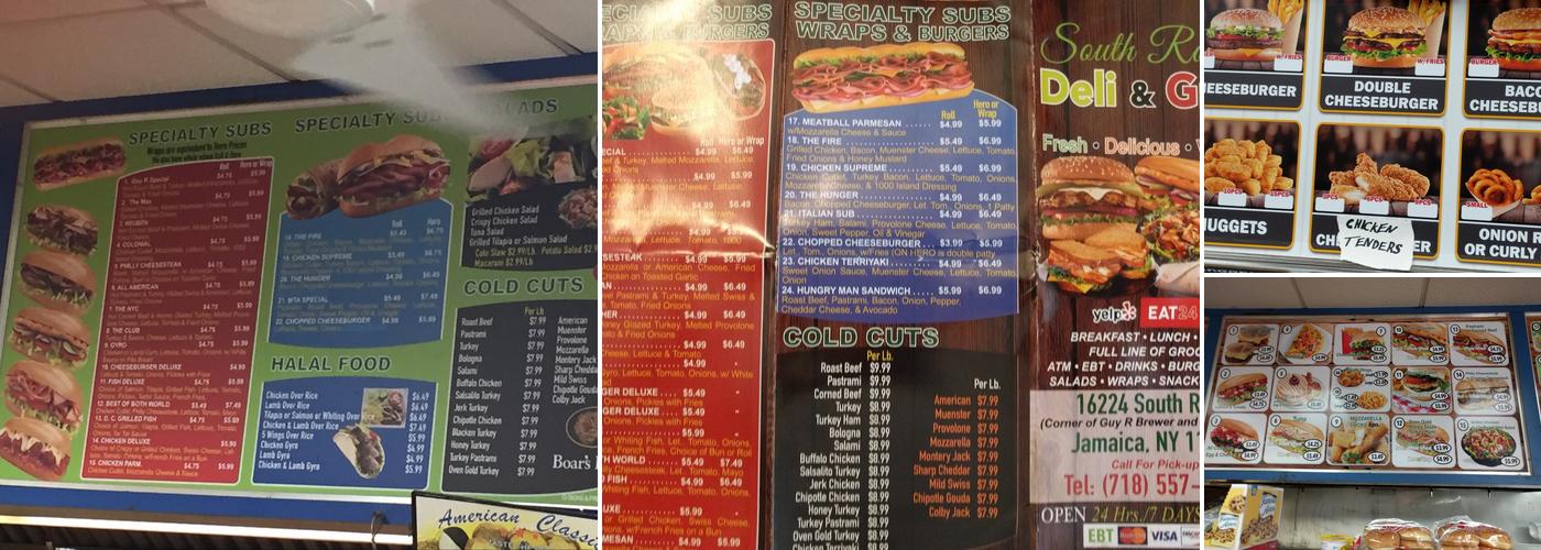 South Road Guy R Deli Menu