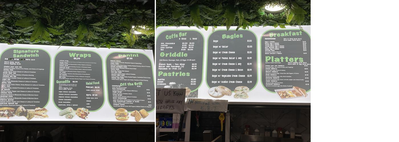 Jamaica Famous Deli Juice Bar Menu