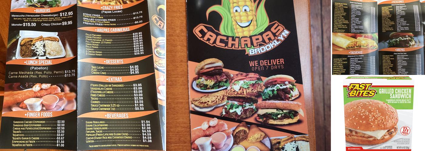 Cachapas Brooklyn Menu