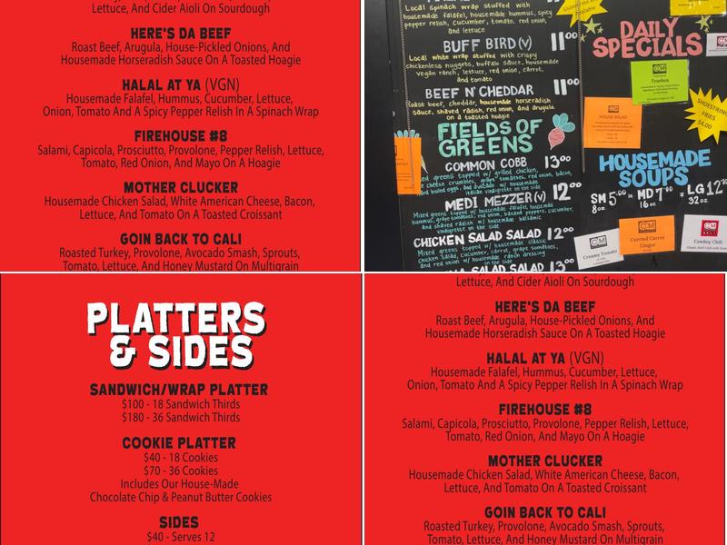 Common Market Menu