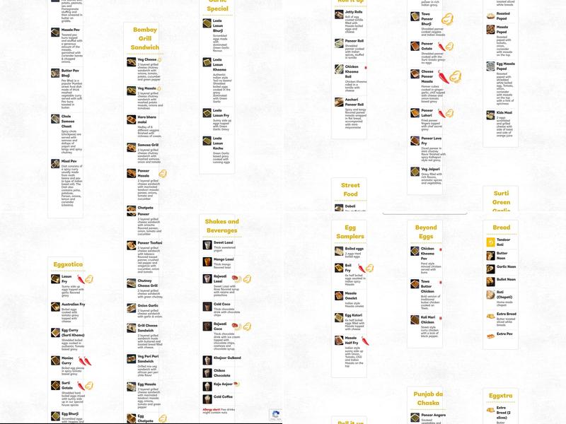 EggMania Menu