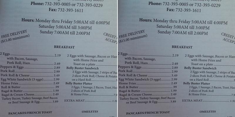 Super Duper Deli II Menu