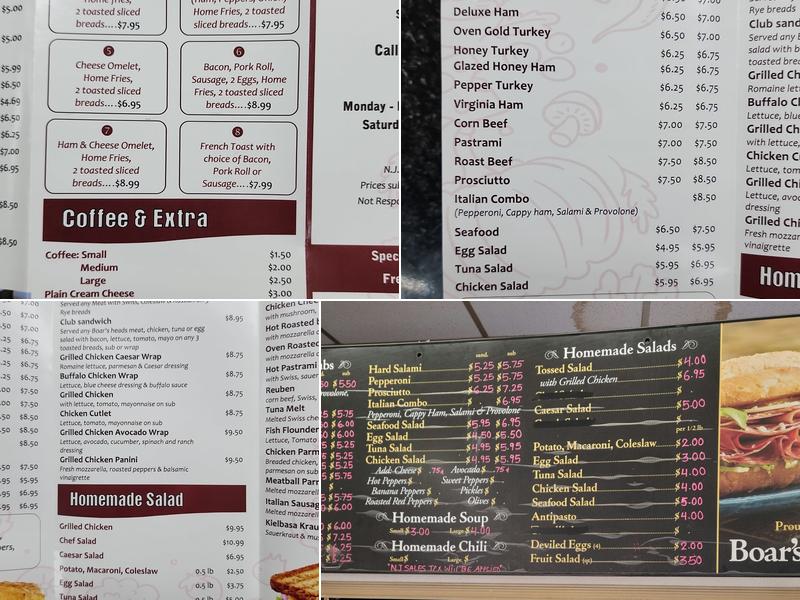 Sewaren Deli Menu