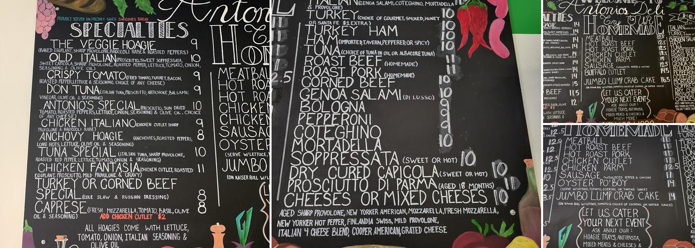 Antonio's Deli Menu