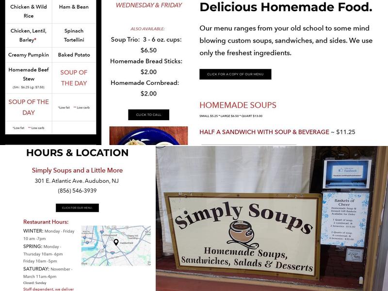 Simply Soups & A Little More Menu