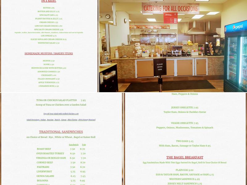 The Bagel Tree North Menu