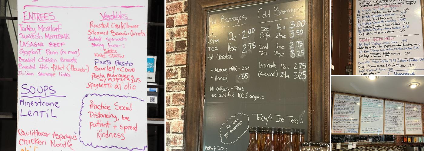 Giacomo Fine Foods Menu