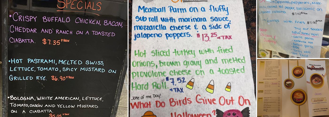 Bagelsmith Food Store Deli & Pizzeria Menu