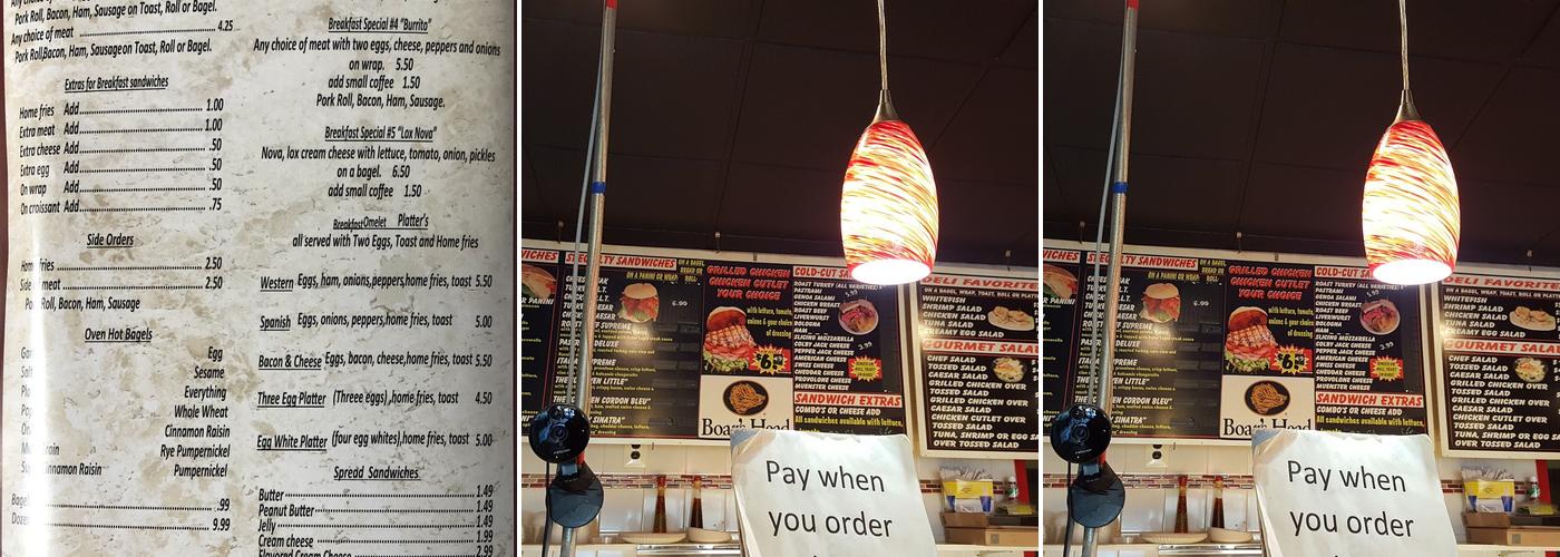 Bagel Express Menu