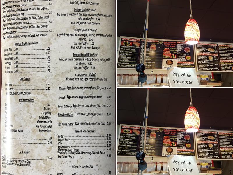 Bagel Express Menu
