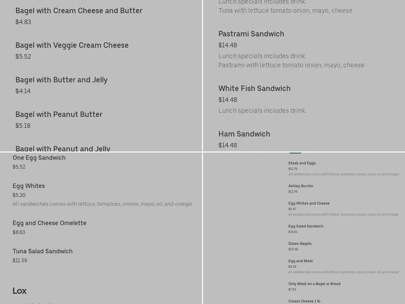 Beyond the Bagel Menu