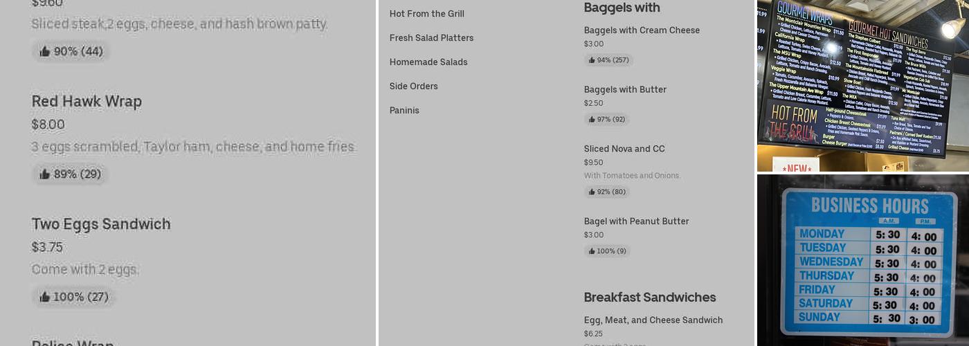 Hot Bagels Abroad Menu