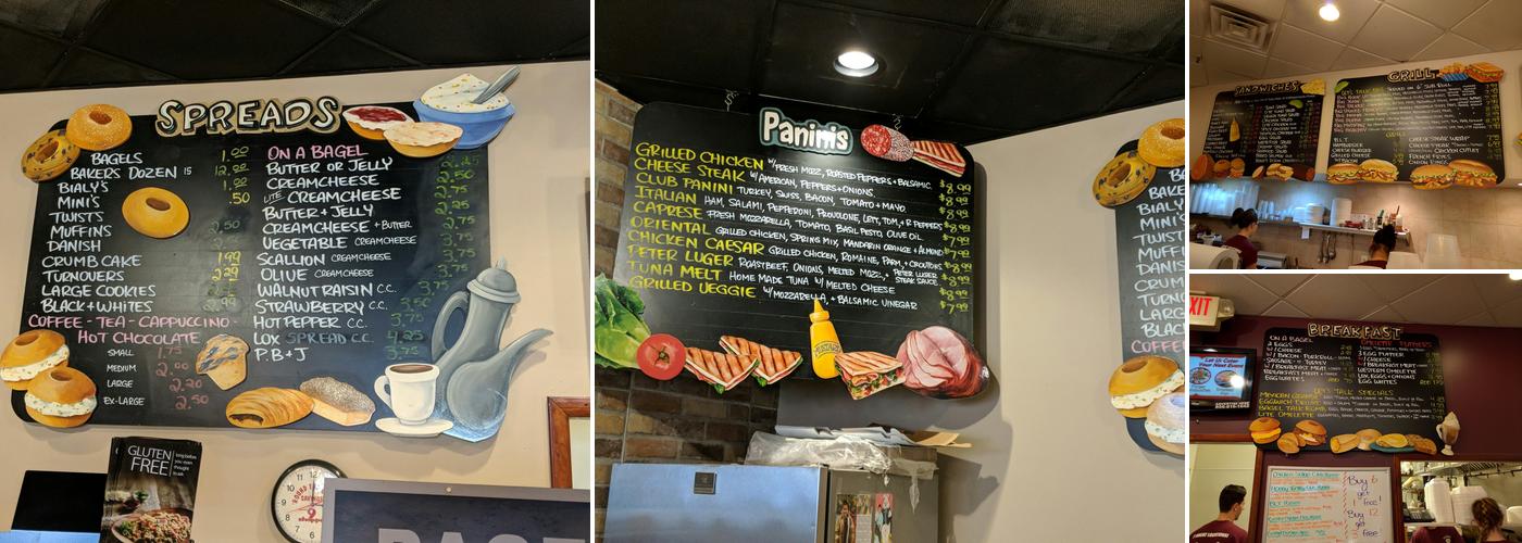 Bagel Talk Menu
