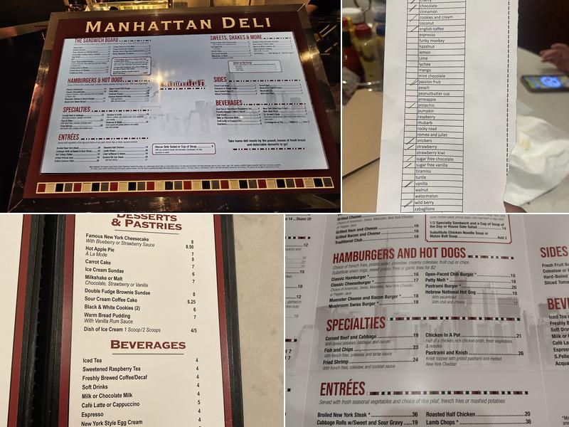 Manhattan Deli Menu