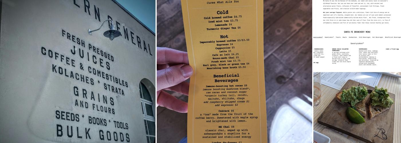 Modern General Feed & Seed Menu