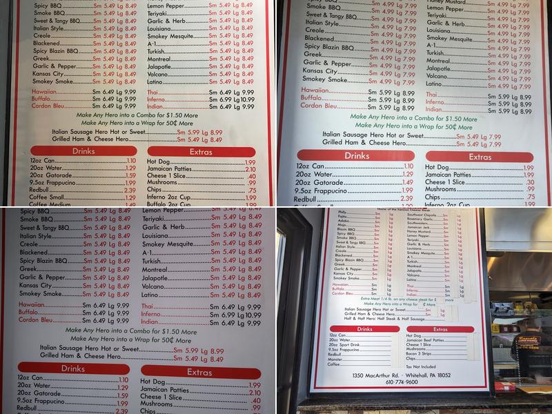 Rascals Menu
