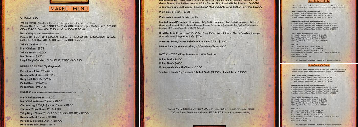 Two Brothers BBQ Menu