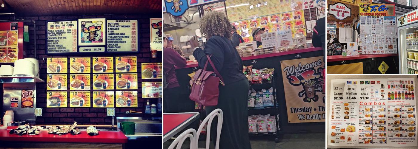 J.R.'s Fresh Cut French Fries Menu