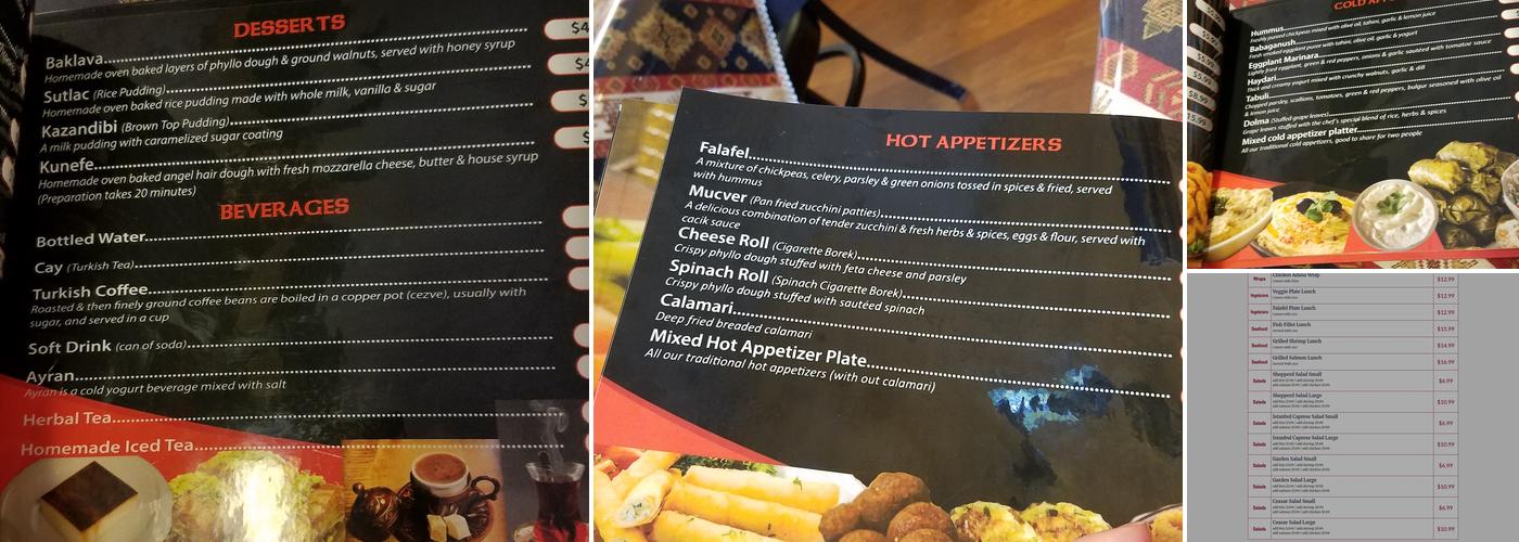 İstanbul grill Menu