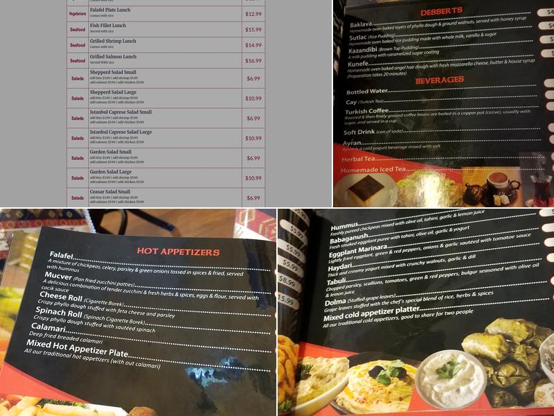 İstanbul grill Menu