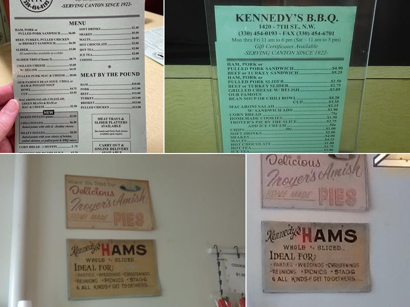 Kennedy Barbecue Menu