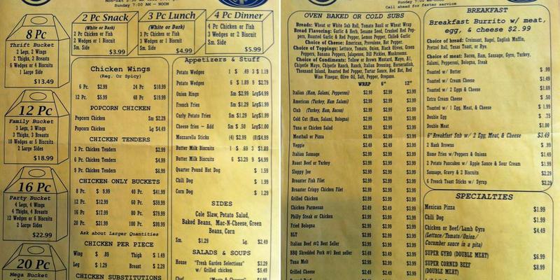 Cuisine Express Menu