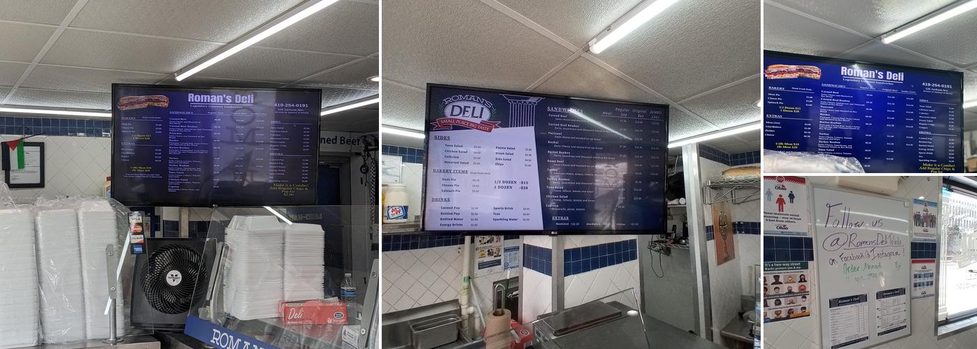 Romans Deli Menu