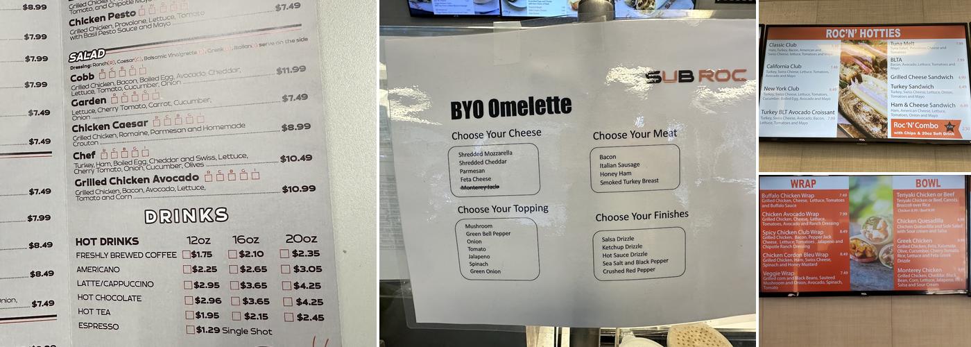SubRoc Menu