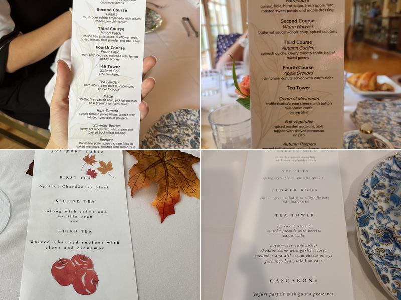 Potpourri Boulangerie Menu