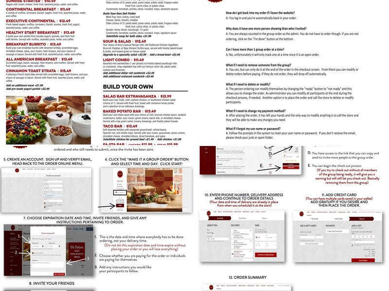 Apple Spice Box Lunch Delivery & Catering Menu