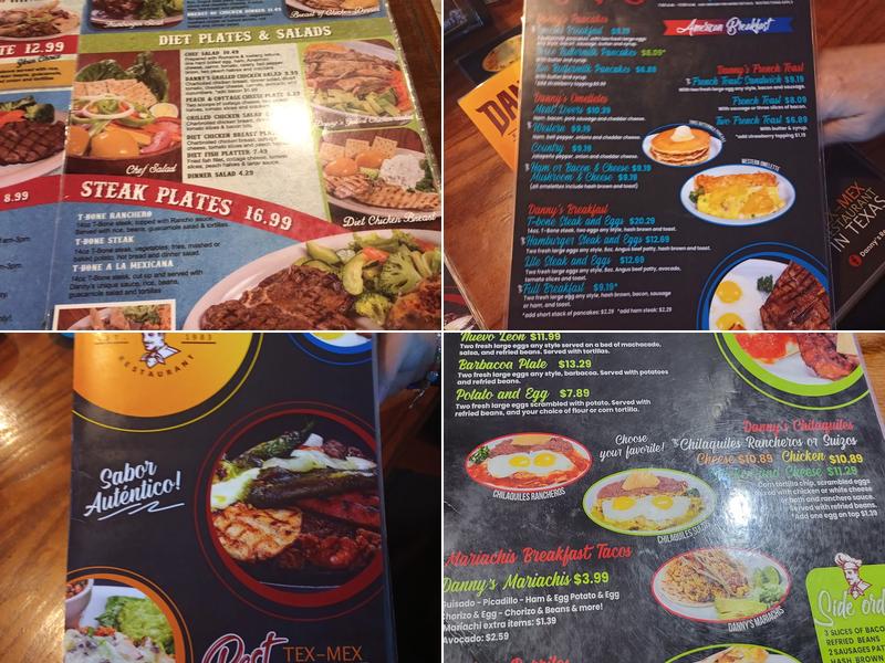 Danny's Restaurant Menu