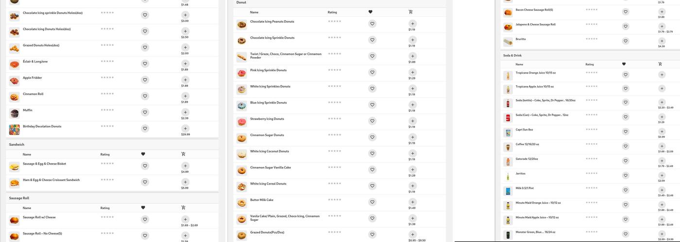 Ginghis Donuts & Lunch Menu