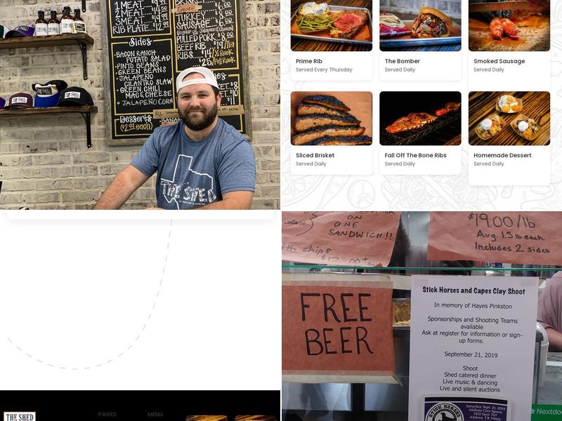 The Shed Market Menu