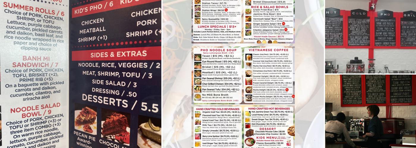 Saltlight Station - Banh Mi & Pho Menu