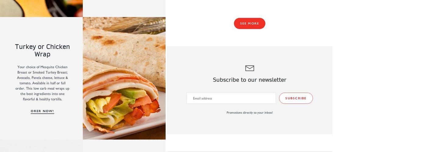 Siempre Natural 'North 10th' Menu