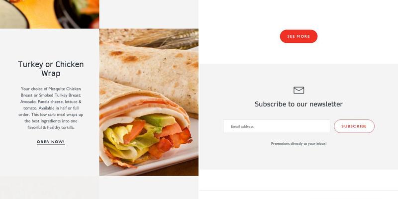 Siempre Natural 'North 10th' Menu