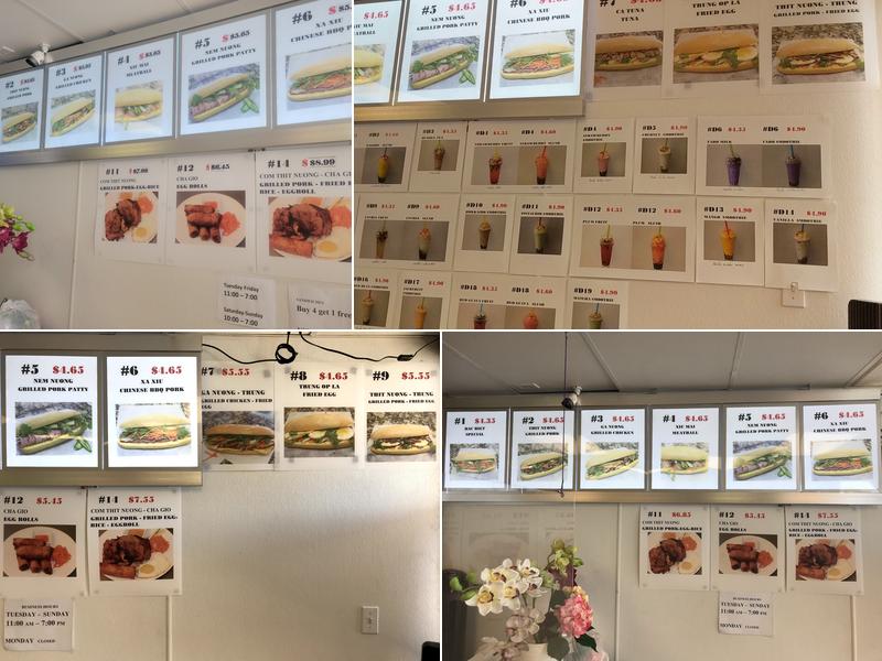 Lo Banh Mi Viet Hot Bread Menu