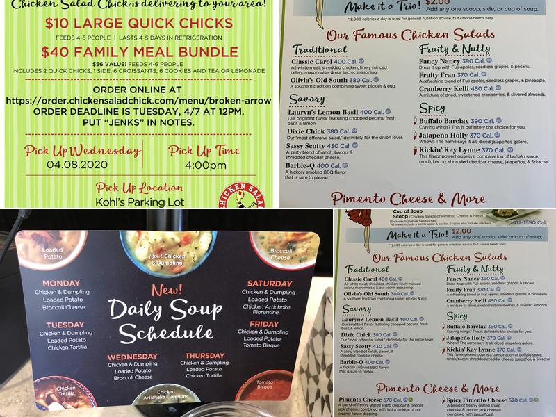 Chicken Salad Chick Menu